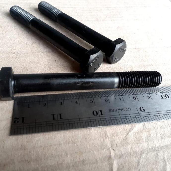 M12 X 100 BAUT BAJA 8.8 / BAUT MUR HTB M12X100 / BAUT HEXA M12 X 100