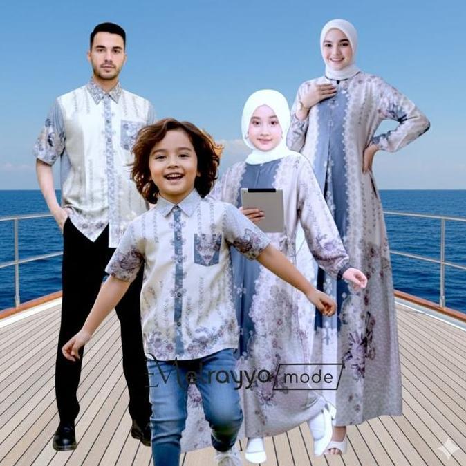 Sarimbit Keluarga 2026 Lebaran Premium | Baju Couple Keluarga Lebaran Ayah Ibu Anak 2026 Silk Premiu