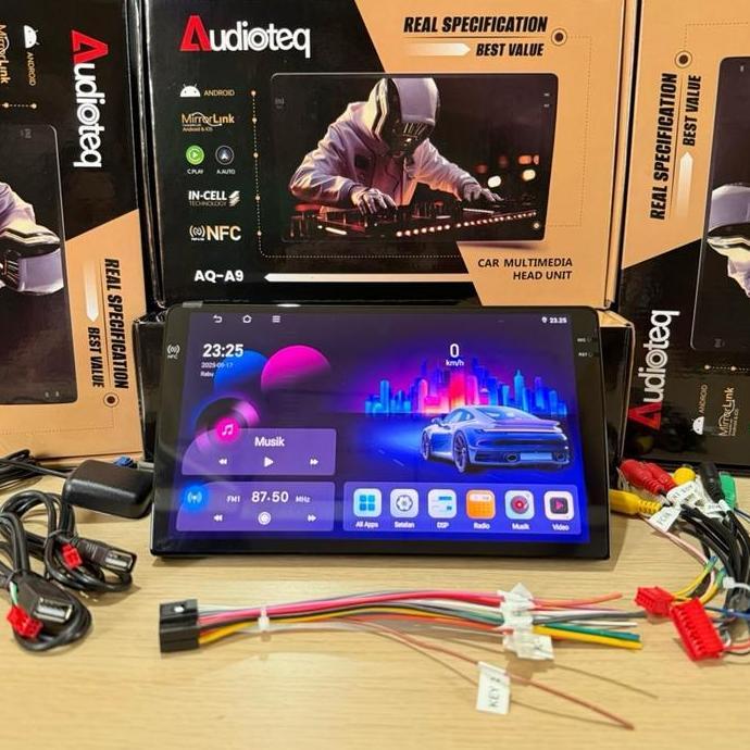 Murah Head Unit Android 9 Inch Audioteq Nfc Premium Series Ram 4/128 Gb Nfc Head Unit Android Audiot