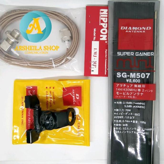 Grosir Paket Antena Radio Rig Dual Band