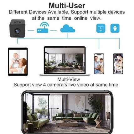 Kamera Mini Cctv 1080P Wifi Camera Mini Spy Cam Tersembunyi Kamera Pengintai Mini Cctv Baterai