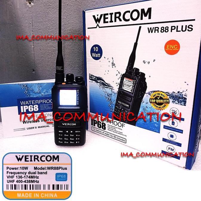 Murah Ht Weiercom Wr88 Plus Dualband 10 Watt Ip68 Waterproofaltermatif Weirw
