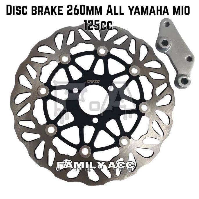 Piringan Cakram Disc Depan 260Mm Copy Tdr/ Psm Variasi All Yamaha 125Cc Mio Soul Gt 125/ X-Ride 125/