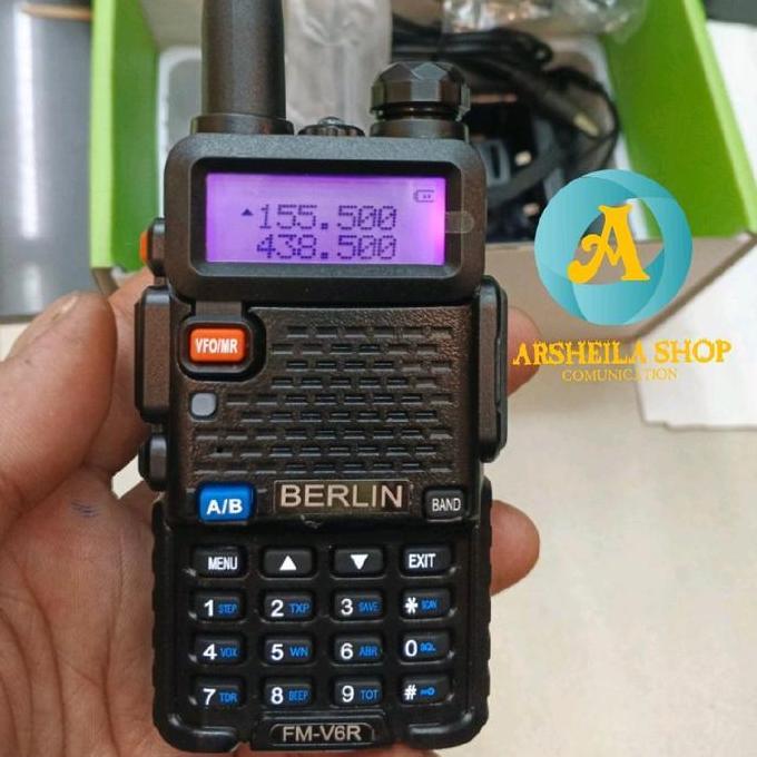 Promo Ht Berlin Fm Uv 6R Dual Band Original Hitam 5Km