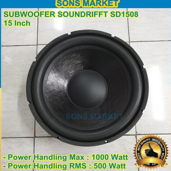 Sale Speaker Subwoofer 15 Inch 15In Soundrifft Sd1508 Home Car Komponen Bass 15Inch