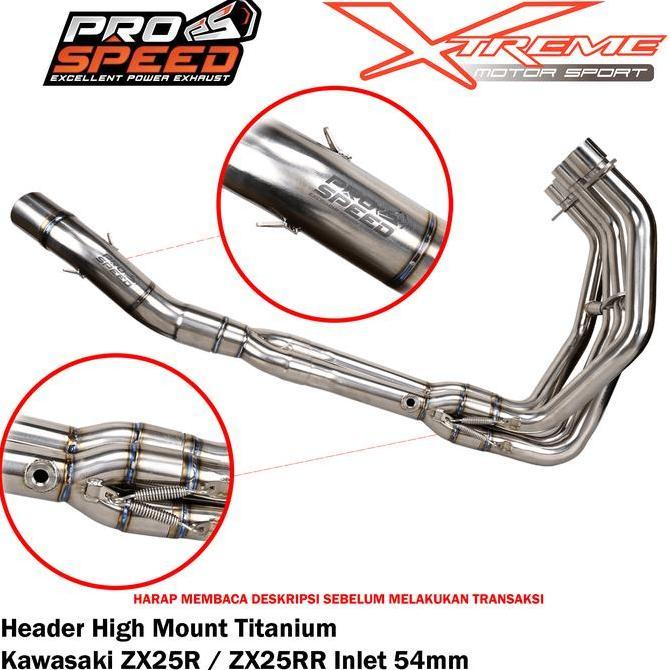 Promo Header / Pipa Knalpot Prospeed Titanium Zx25R Zx25Rr Zx 25R 25Rr