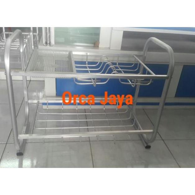 Rak piring aluminium kecil