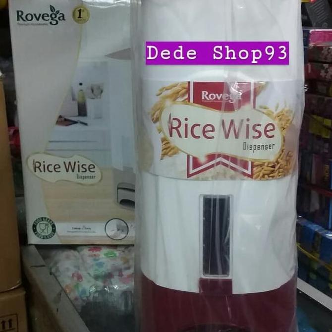 Tempat Beras Rovega 10 kg / Rice Wise Box Dispenser Rovega