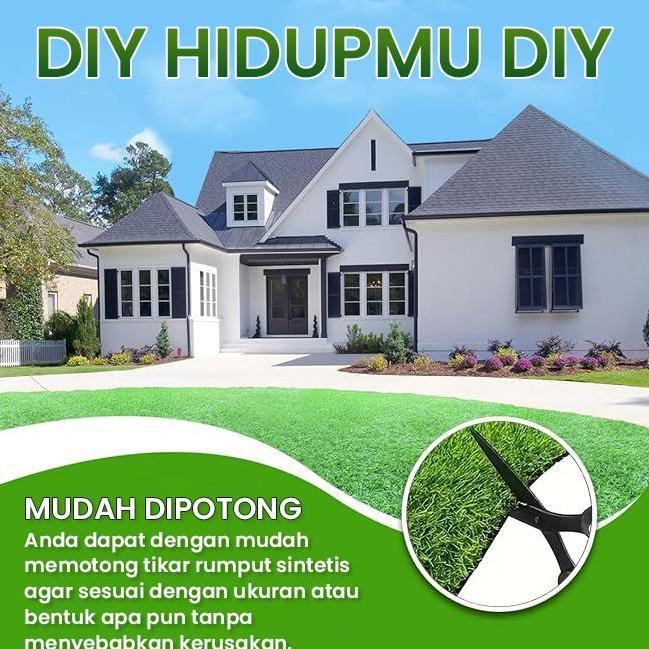 1M*2M Rumput Buatan Indoor Outdoor 2M*3M - 30Mm Rumput Plastik Rumput Buatan Tidak Berbahaya Dan Ama