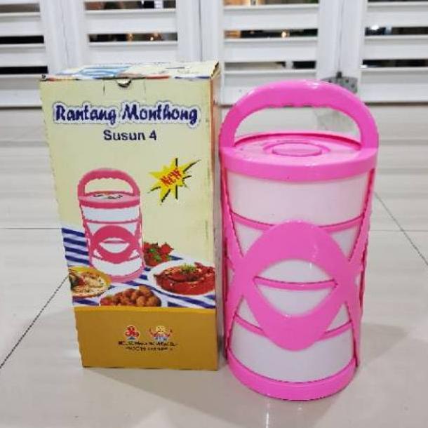 BIG SALE Rantang Monthong Susun 4 / Rantang Susun / Rantang Plastik / Rantang Susun Piknik / Rantang