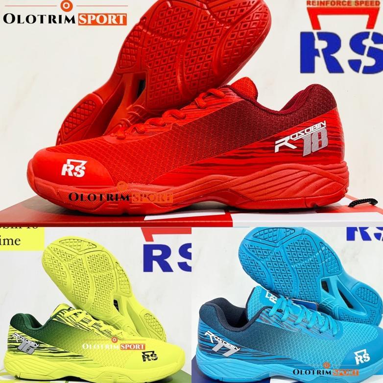 Termurah / Hot Sale Sepatu Badminton Rs Rosobin  11 12 14 15 16 17 18 Original
