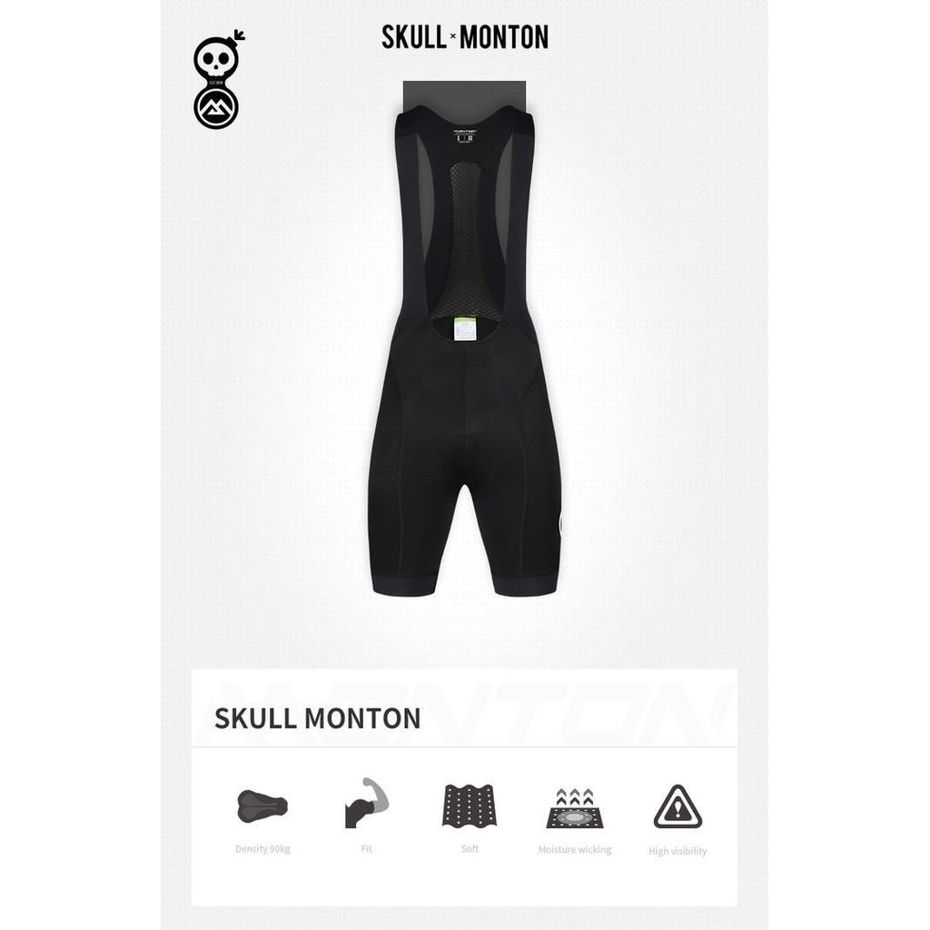 Celana BIB MENS Monton Urban Skull Monton Black / BIB Shorts