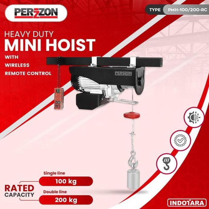 Mini Electric Hoist With Wireless Remote Control / Perzzon Mini Hoist