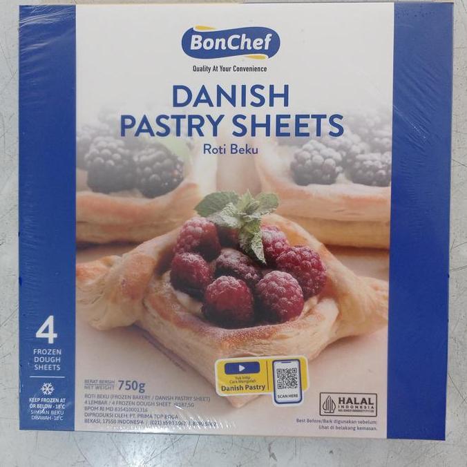 Bonchef Danish Pastry 750 gram isi 4 lembar | danish pastry | bonchef danish pastry