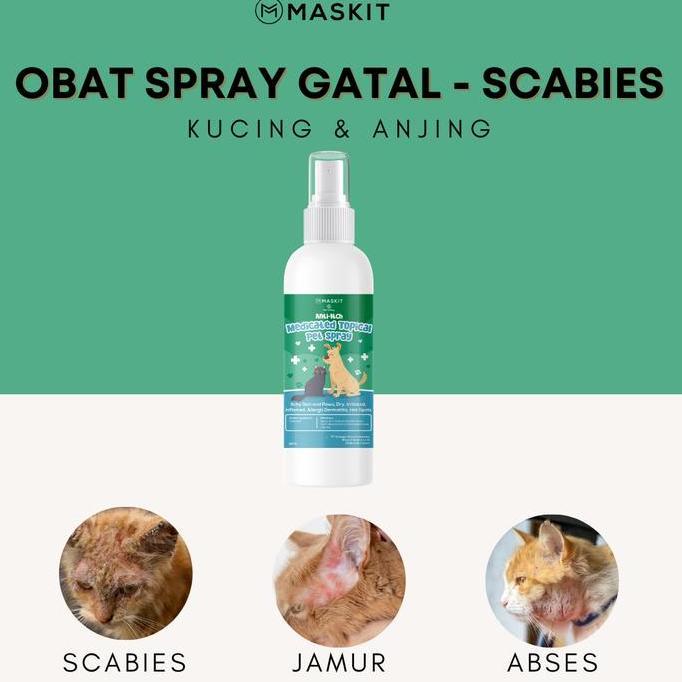 obat spray gatal scabies kucing anjing jamur kurap kulit telinga
