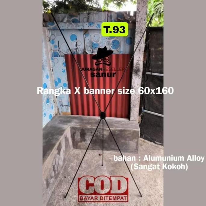 X banner rangka besi 60x160