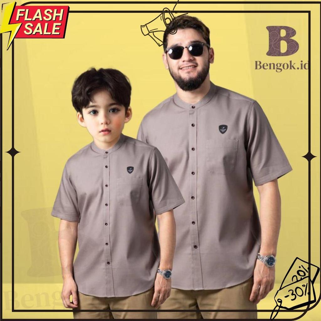 Koko Pendek  Couple Ayah Dan Anak Motif Benzema Warna Coksu Meledak