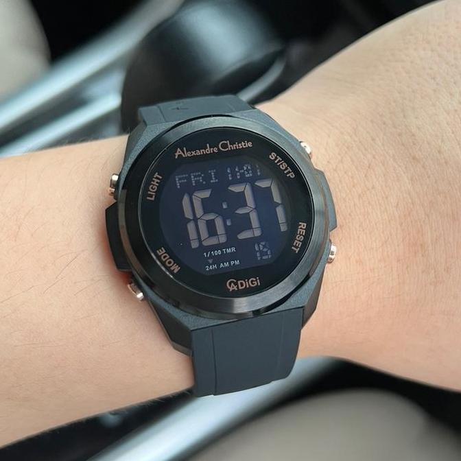 Jam Unisex Alexandre Christie AC9342 Digital rubber