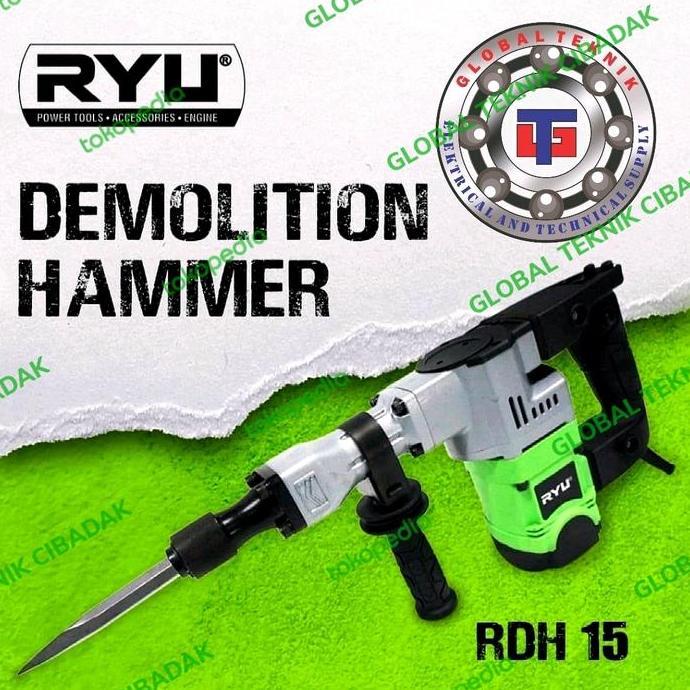 Mesin Bor Bobok Ryu Rdh 15 Demoltion Hammer - Jack Hammer Ryu Rdh 15