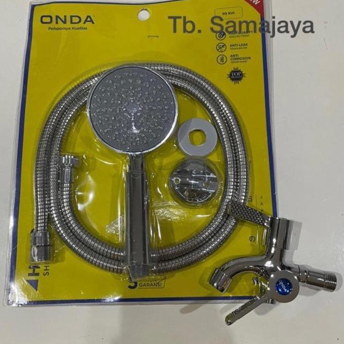 Grosir Shower Mandi Set Onda Komplit Kran Cabang Onda . Shower Mandi Onda