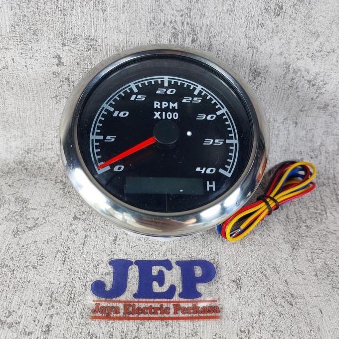 Grosir Tachometer Ip67 Genset Rpm Meter 4000 Rpm 12V / 24V  Tachometer With Hour Meter Vdo / Rpm Met