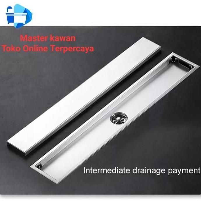 Smart Floor Drain Panjang Stainless SUS 304 /Floor Drain Panjang