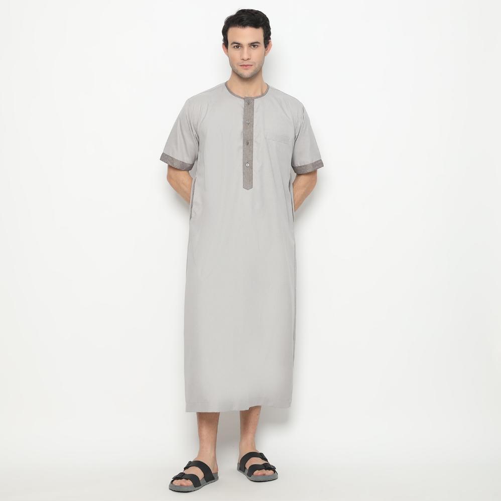 Premium Shohib Gamis Pria Lengan Pendek Katun S-Xxl Kekinian
