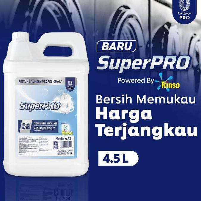 Rinso Superpro Deterjen Matic Cair Jerigen 4500ml