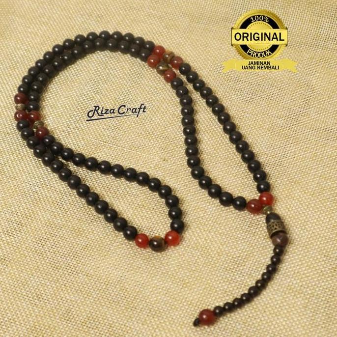 Tasbih Kayu Kokka ASLI Turki Arab Mesir 8 mm Hitam Original