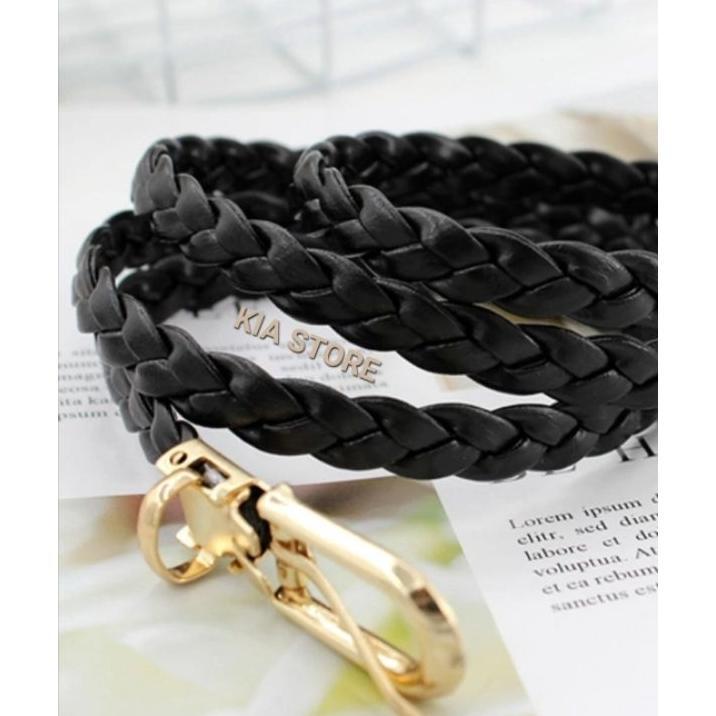 Ikat Pinggang Belt Kepang/Sabuk Kepang/Sabuk Rajut/Belt Wanita/Asesoris Wanita