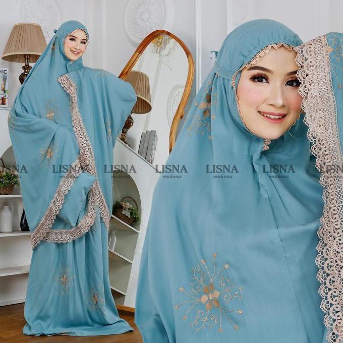 Lisna Mukena - Mukena Dewasa Rayon Bordir Premium Starla Series Mukenah