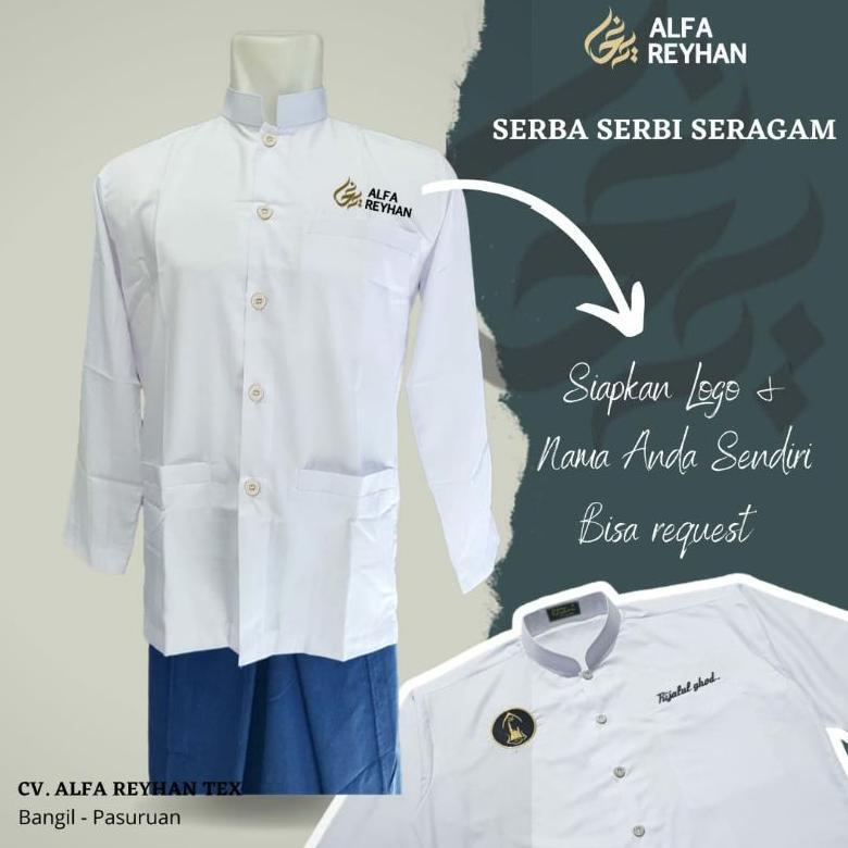 100% Aman Baju Koko Taqwa Abudhabi Alfa Reyhan Original Tanpa Kerah Abudabi | Takwa Dobi Kekinian