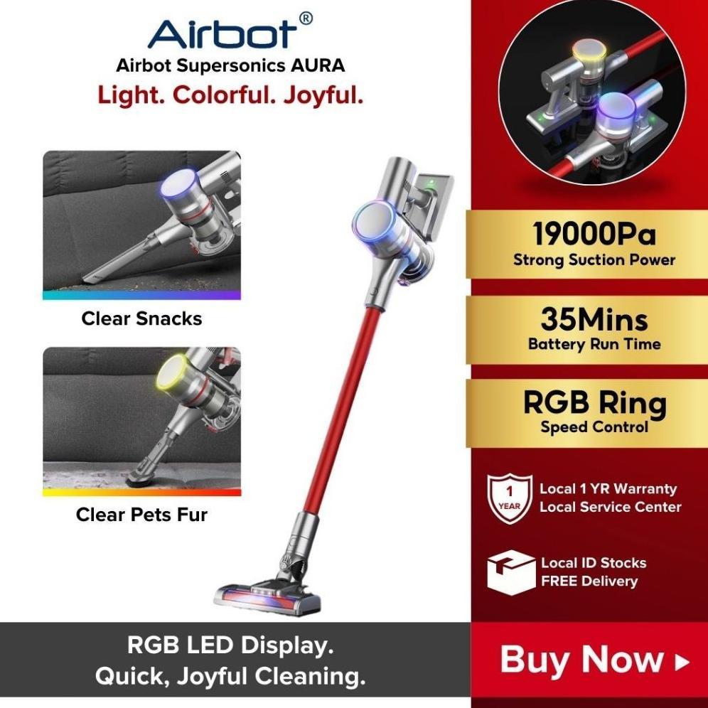 ELVIQUECONCEPT AIRBOT SUPERSONICS CORDLESS VACUUM CLEANER PENYEDOT DEBU TANPA KABEL VAKUM VACUM VIRA