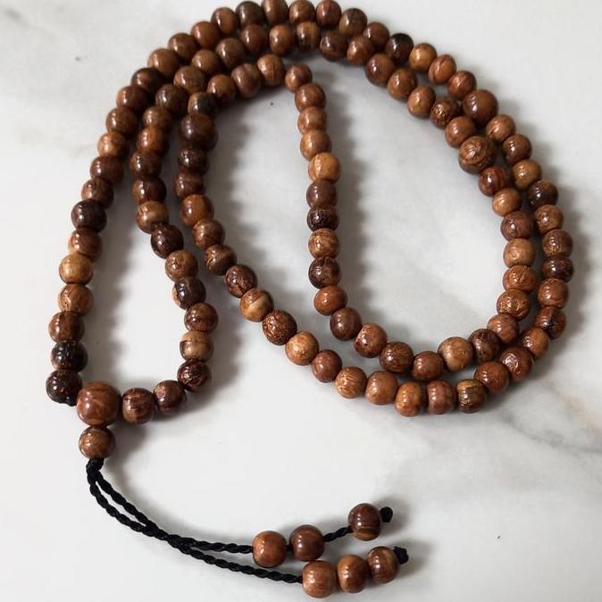 tasbih gaharu 108 biji tasbih kayu gaharu 8mm