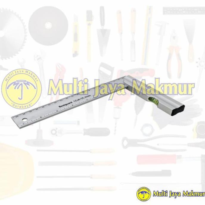 CHIYAQU penggaris siku tukang 20 cm 8 inci