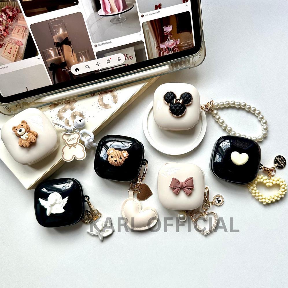 Sale Case Baseus E16 Premium Bowie Encok Lucu Transparant Casing Earphone TWS Pelindung Cover Karl