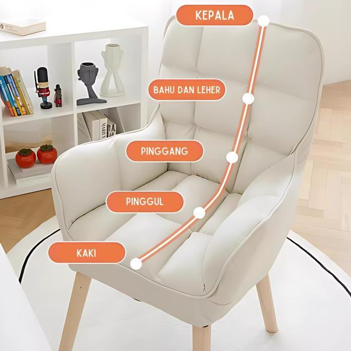 LYNVIOND Kursi Sofa Lipat Kursi Santai Kursi Malas Kursi Belajar Kursi Nyaman Dudukan Busa Empuk