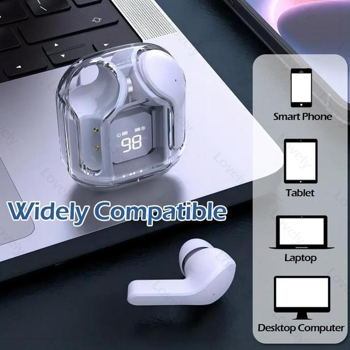 Odio- CodAir31 Wireless Led Headset Menampilkan Suara Hifi Yang Transparan Stereo Bass Speaker Bluet