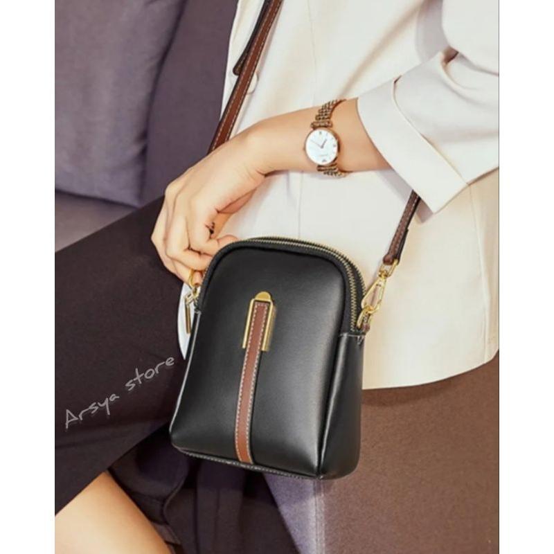 Lottus Sling Bag Handphone, Tas Wanita, Tas Selempang Wanita, Tas Bahu Wanita, Dompet Handphone Wani