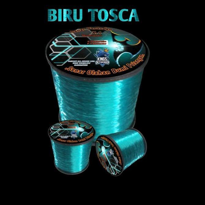PASUNDAN FISHING LINE WARNA BIRU TOSCA ROL BESAR SENAR PANCING OLAHANSIAP PAKAI ANTI KRITING PANJANG