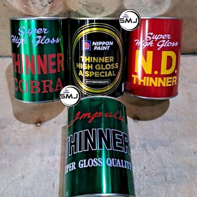 Ofisu- Thinner Impala 1 Liter Tiner Impala Cobra Merah Cobra Hijau Nippon Paint Hitam Kaleng 1 Liter