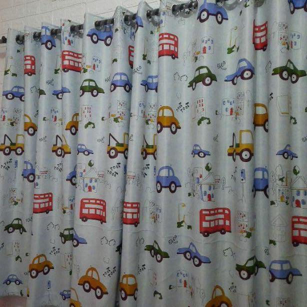 Fmlya- Gorden Minimalis / Tirai Jendela Minimalis / Gorden Anak Putih/ Mobil Kecil