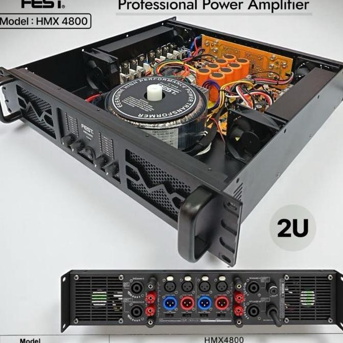 Power amplifier fest hmx4800 original 4 channel HMX 4800 FEST