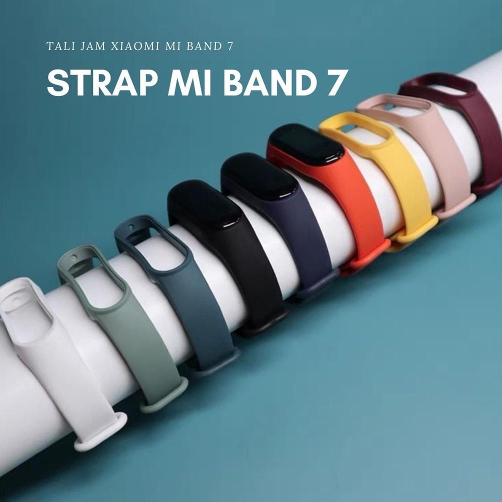 CUCI GUDANG Strap Mi Band 7 Tali Jam Xiaomi Mi Band 7 Tali Pengganti Xiaomi Mi Band 7 NFC Polos