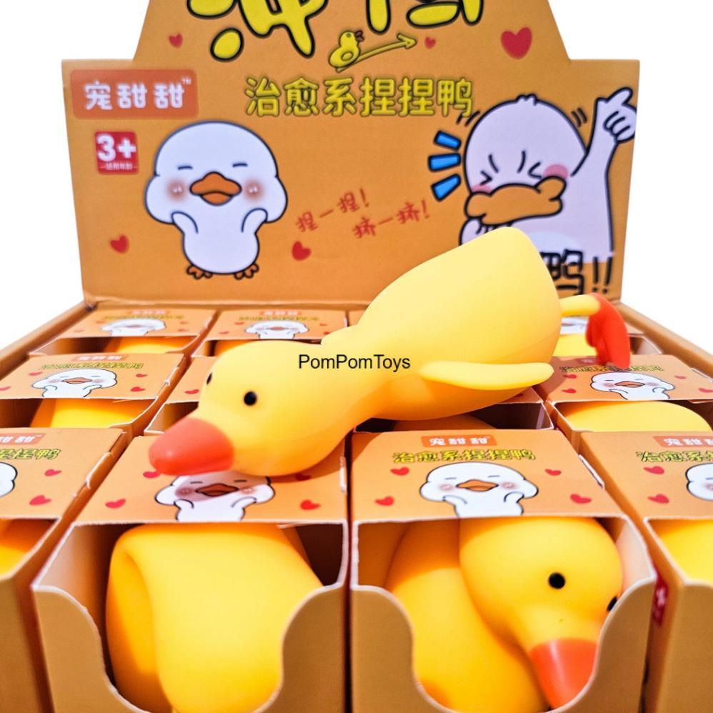 Mainan Squishy Bebek Kuning Lucu Stress Toy Squishy Viral Sekuisi Lucu