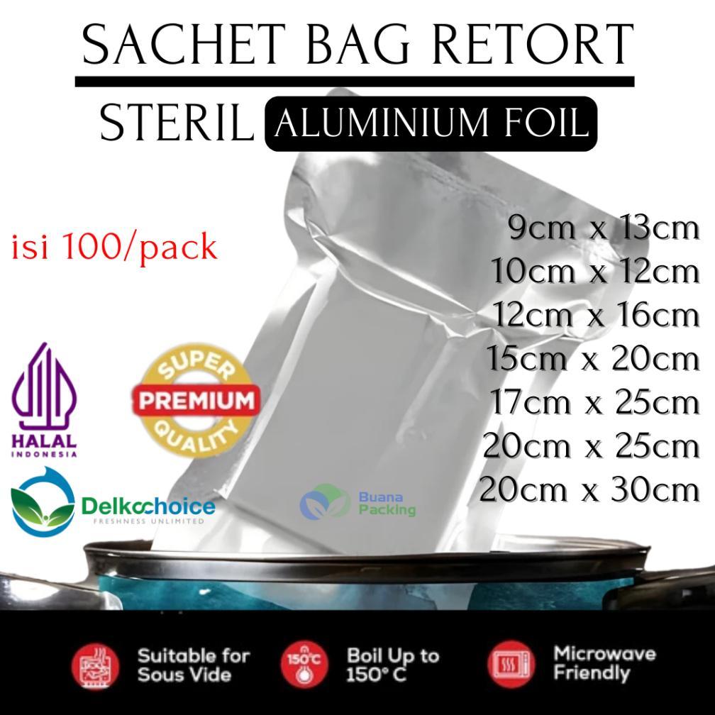 DelkoChoice Sachet Bag Steril Retort Pouch Alumunium Foil Tahan Panas Boil Pack