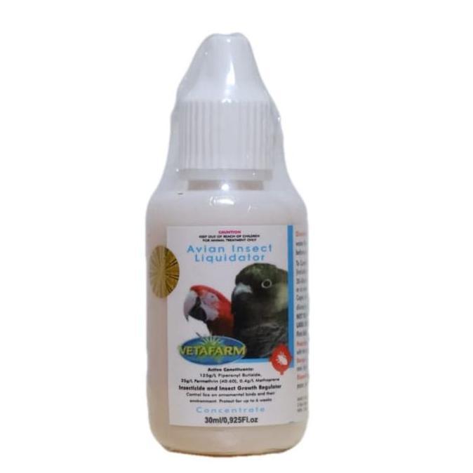 Vetafarm Avian Insect Liquidator 30ml (CONCENTRATE) Obat Kutu Burung