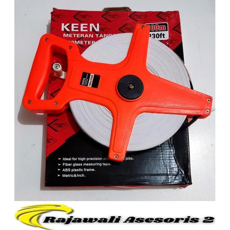 Meteran Tancap Tanah 100 Meter / Meteran Roll original