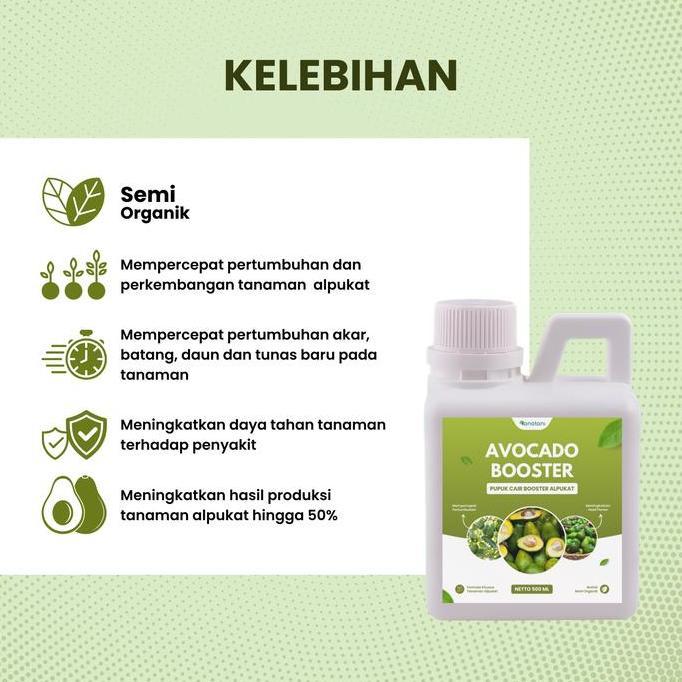 Asobiba- Avocado Booster 500Ml - Pupuk Cair Dan Zpt Untuk Stimulan Pembuahan Tanaman Alpukat Kemasan