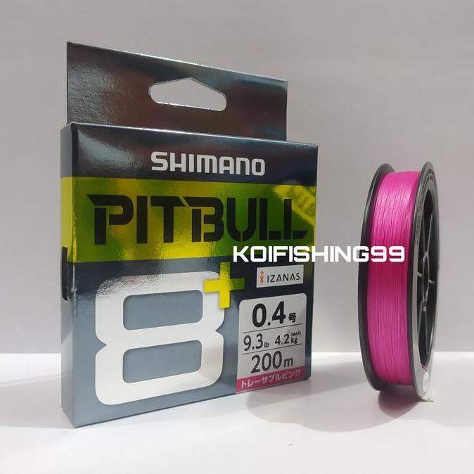 Senar PE Shimano Pitbull 8+ 0.4/0.5/0.6 200meter PINK
